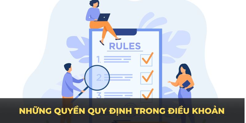 Những quyền quy định trong điều khoản sử dụng BK8 